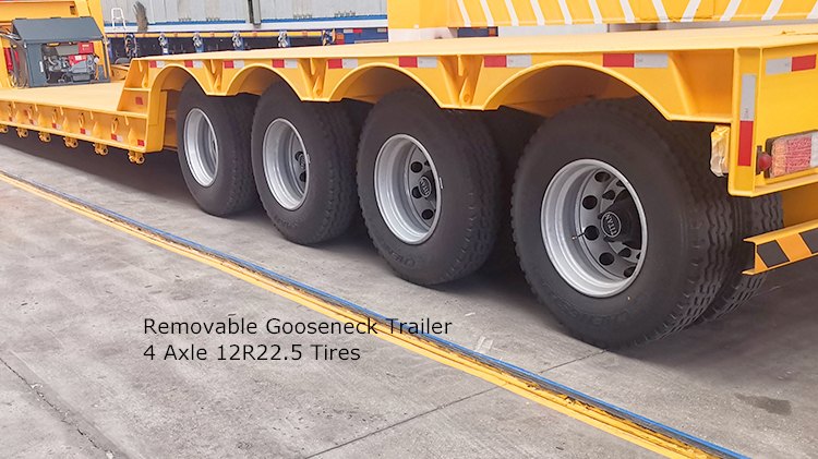 4 Axle 100 Ton Removable Gooseneck Trailer for Sale in Panama