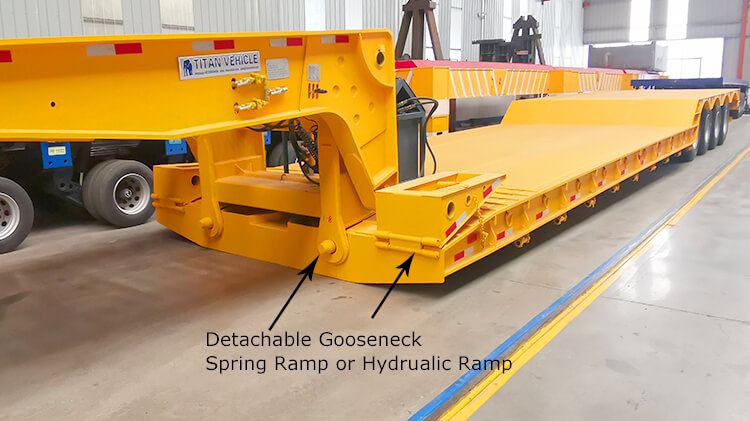 4 Axle 100 Ton Removable Gooseneck Trailer for Sale in Panama
