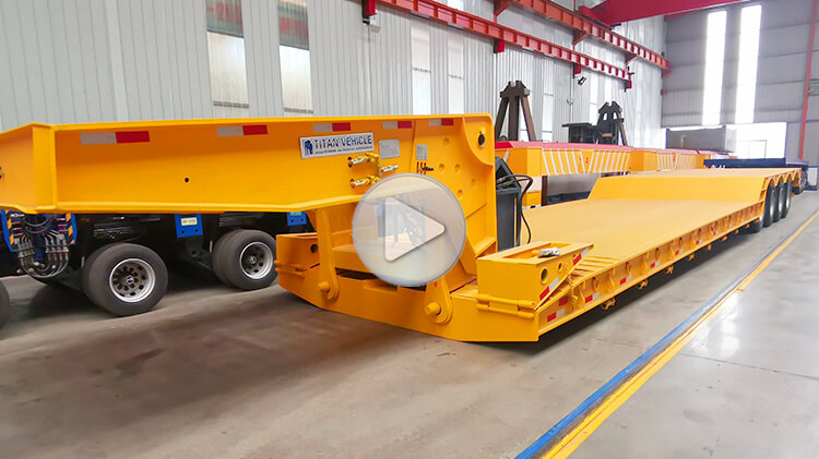 4 Axle 100 Ton Removable Gooseneck Trailer for Sale in Panama